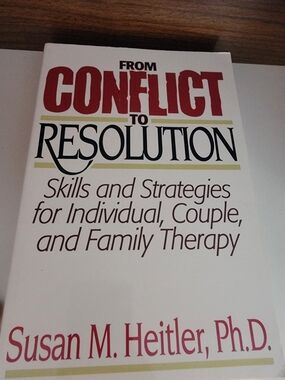 From Conflict to Resolution by Susan M. Heitler - White, Red, Black cover